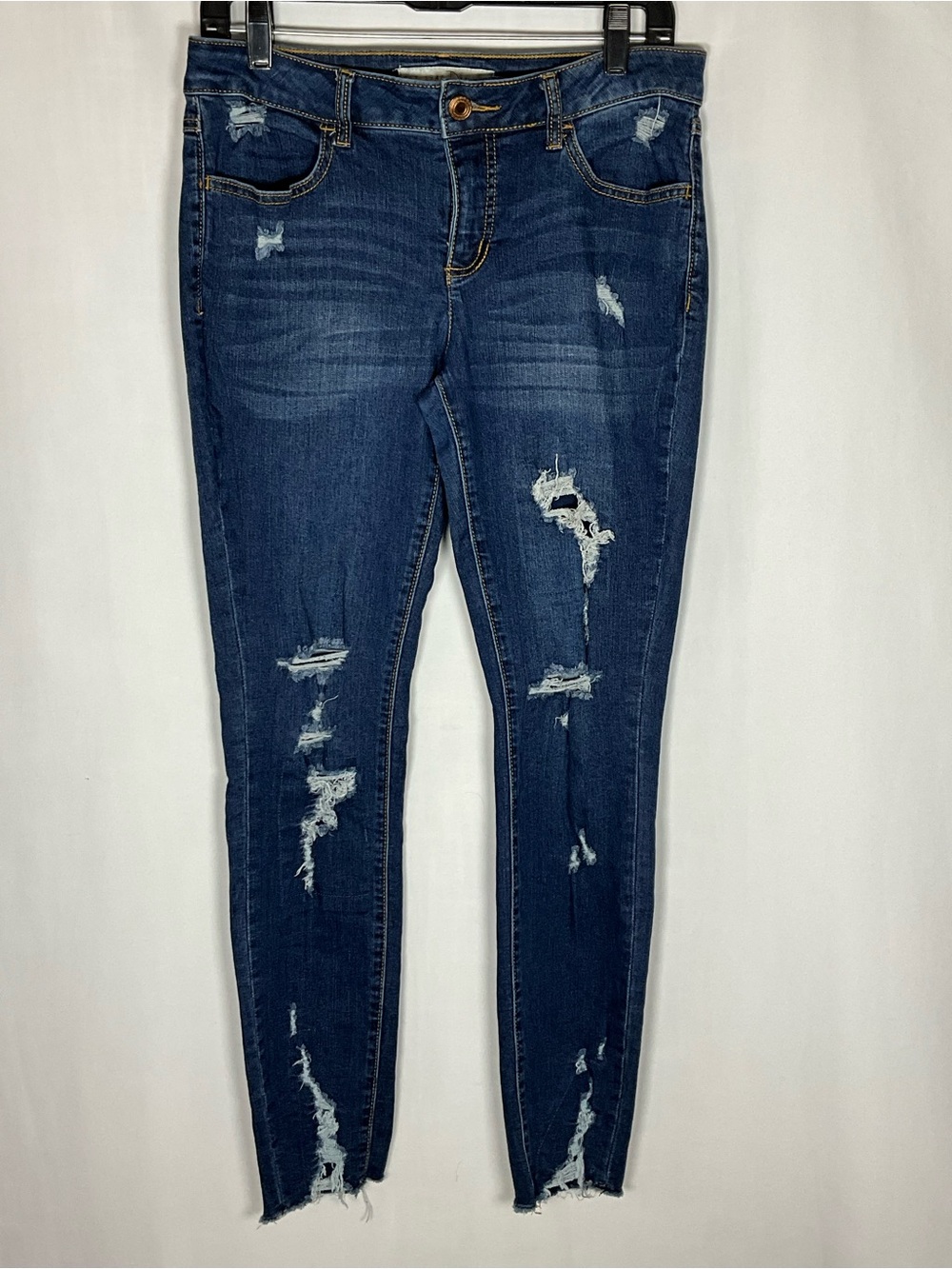 EST 1946 Jeans Size 6 Blue Dark Blue Distressed Skinny Jeans